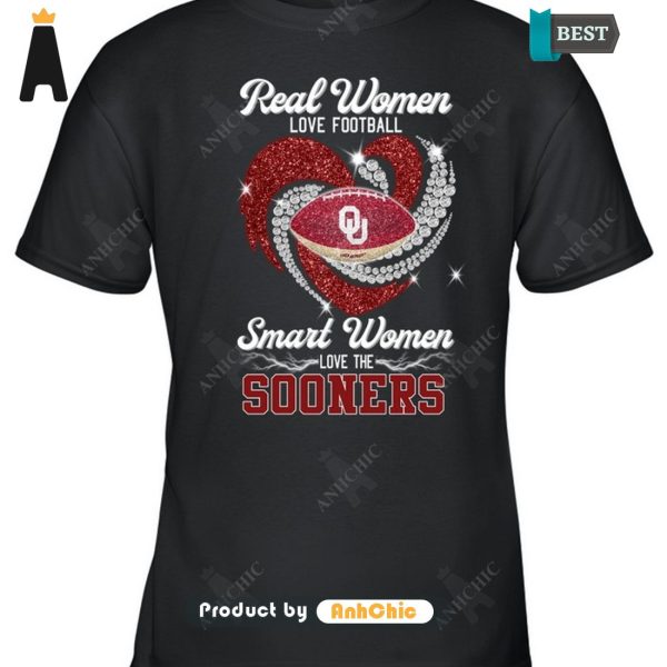 TRENDING Real Women Loves Football Smart Women Loves The Sooners Urban Vibes T-Shirt