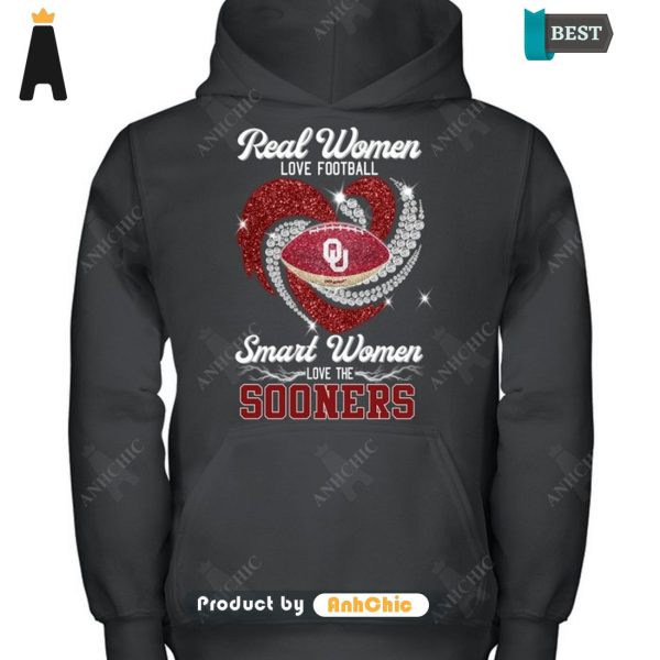 TRENDING Real Women Loves Football Smart Women Loves The Sooners Urban Vibes T-Shirt