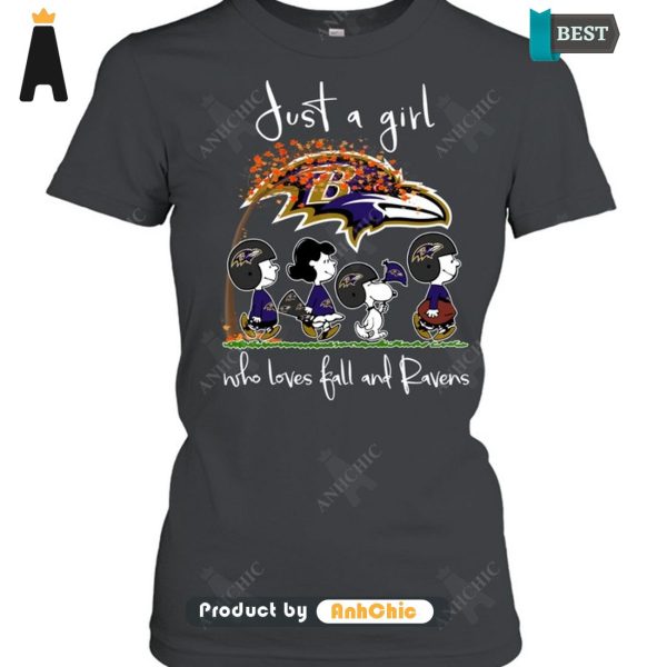 [TRENDY] Just A Girl Who Loves Ball And Ravens Signature Series T-Shirt