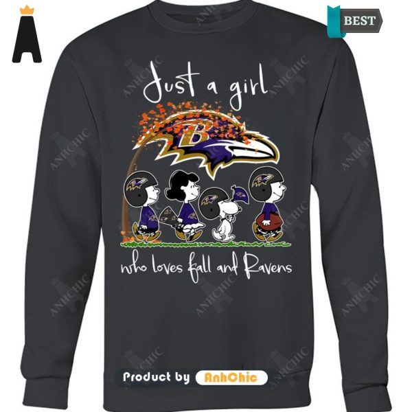 [TRENDY] Just A Girl Who Loves Ball And Ravens Signature Series T-Shirt