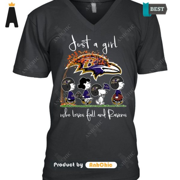 [TRENDY] Just A Girl Who Loves Ball And Ravens Signature Series T-Shirt