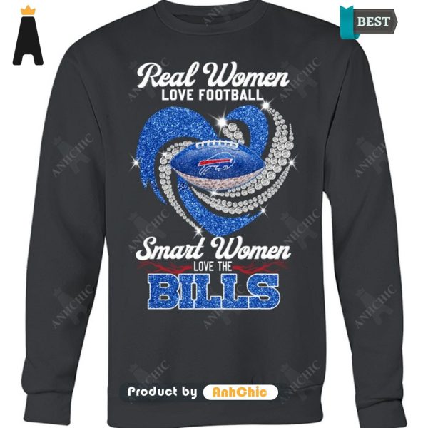 [TRENDY] Real Women Love Football Smart Women Love The BILLS Street Style T-Shirt