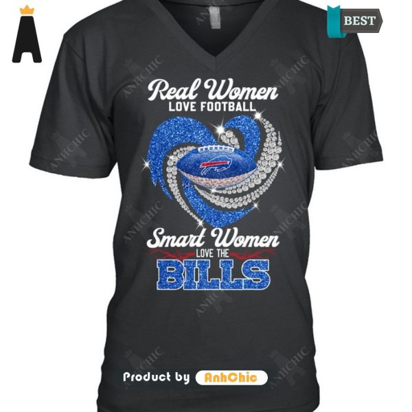 [TRENDY] Real Women Love Football Smart Women Love The BILLS Street Style T-Shirt