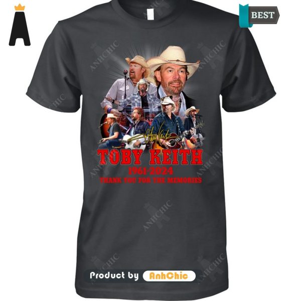 [TRENDY] Toby Keith 1961-2024 Thank You For The Memories Luxury Comfort T-Shirt, Long Sleeve, SweatShirt, Polo, Hoodie