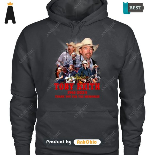 [TRENDY] Toby Keith 1961-2024 Thank You For The Memories Luxury Comfort T-Shirt, Long Sleeve, SweatShirt, Polo, Hoodie