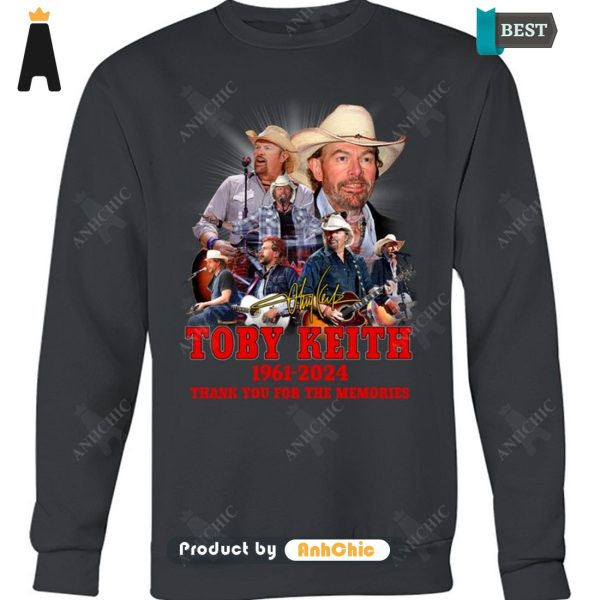 [TRENDY] Toby Keith 1961-2024 Thank You For The Memories Luxury Comfort T-Shirt, Long Sleeve, SweatShirt, Polo, Hoodie