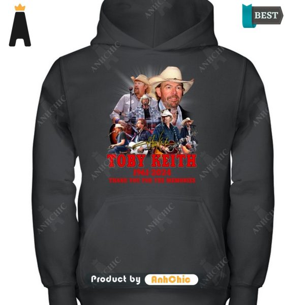 [TRENDY] Toby Keith 1961-2024 Thank You For The Memories Luxury Comfort T-Shirt, Long Sleeve, SweatShirt, Polo, Hoodie