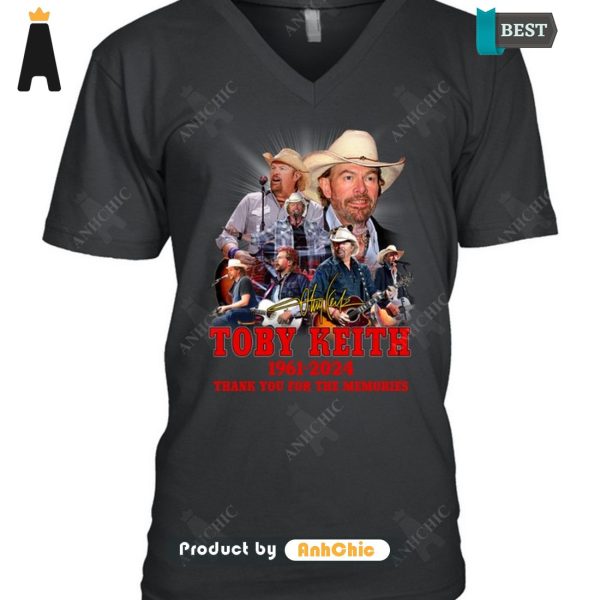 [TRENDY] Toby Keith 1961-2024 Thank You For The Memories Luxury Comfort T-Shirt, Long Sleeve, SweatShirt, Polo, Hoodie