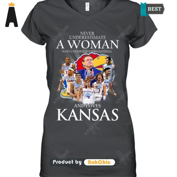 UNIQUE Never Underestimate A Woman Who Understands Basketball And Loves Kansas Hot Winter T-Shirt