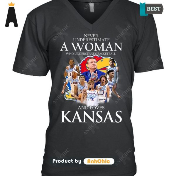 UNIQUE Never Underestimate A Woman Who Understands Basketball And Loves Kansas Hot Winter T-Shirt