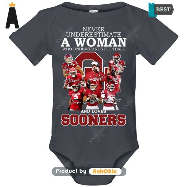 UNIQUE Never Underestimate A Woman Who Understands Football And Loves Sooners Street Style Fusion T-Shirt