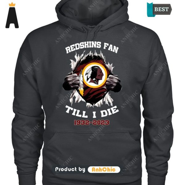 UNIQUE REDSKINS Till I Die 1932-2023 Urban Streetwear T-Shirt