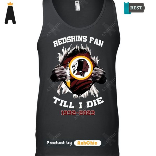 UNIQUE REDSKINS Till I Die 1932-2023 Urban Streetwear T-Shirt