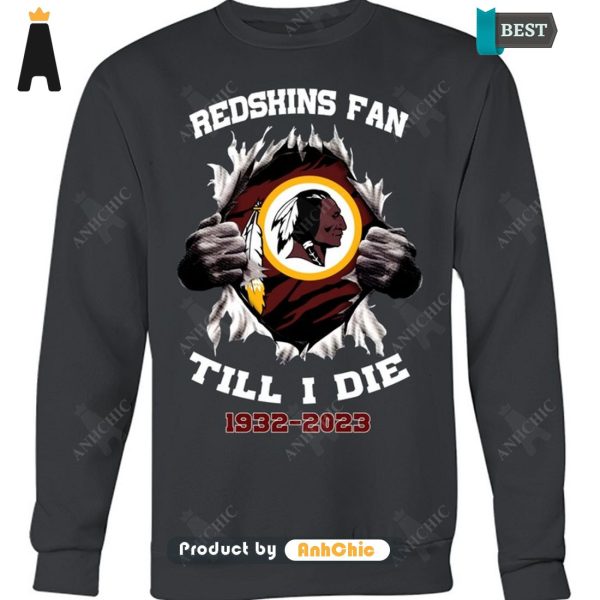 UNIQUE REDSKINS Till I Die 1932-2023 Urban Streetwear T-Shirt