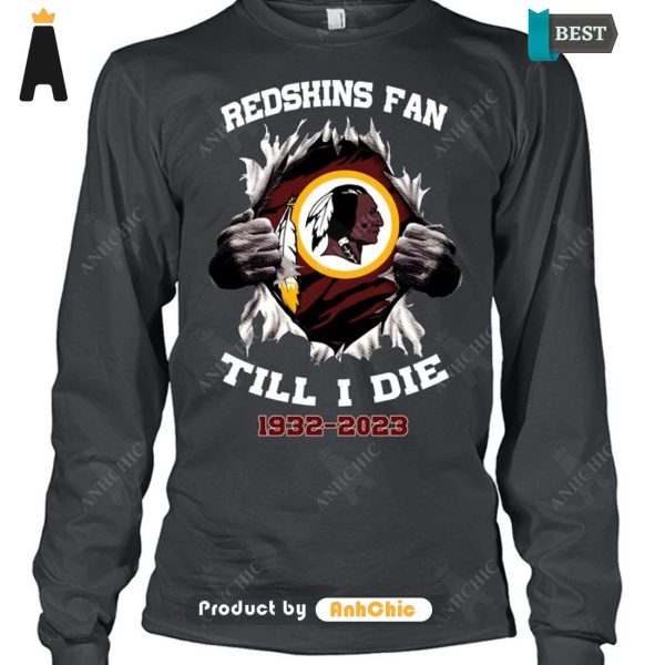 UNIQUE REDSKINS Till I Die 1932-2023 Urban Streetwear T-Shirt