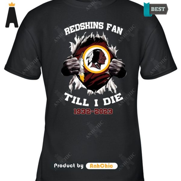 UNIQUE REDSKINS Till I Die 1932-2023 Urban Streetwear T-Shirt