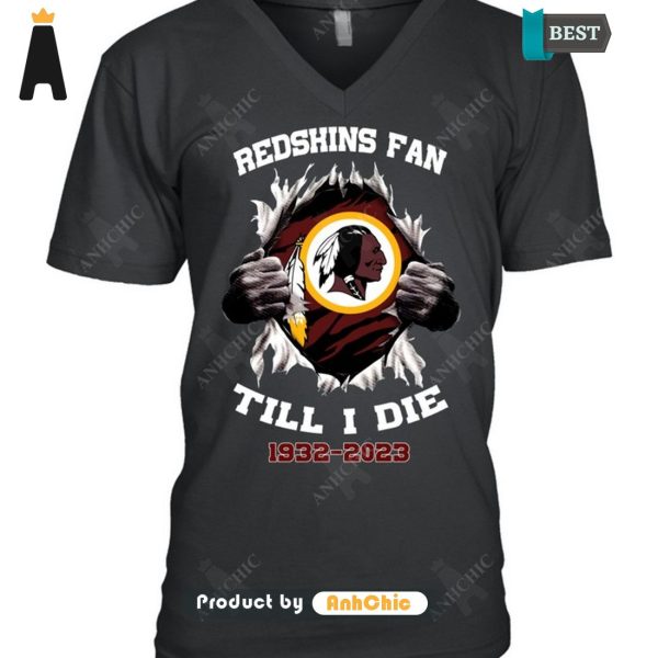 UNIQUE REDSKINS Till I Die 1932-2023 Urban Streetwear T-Shirt