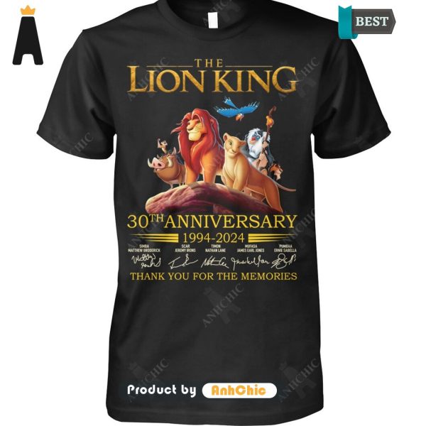 UNIQUE The LION KING 30th Anniversary 1994-2024 Thank You For The Memories Trending Collection T-Shirt