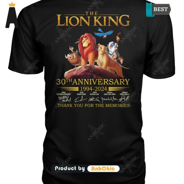 UNIQUE The LION KING 30th Anniversary 1994-2024 Thank You For The Memories Trending Collection T-Shirt