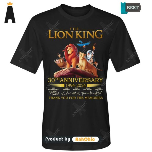 UNIQUE The LION KING 30th Anniversary 1994-2024 Thank You For The Memories Trending Collection T-Shirt