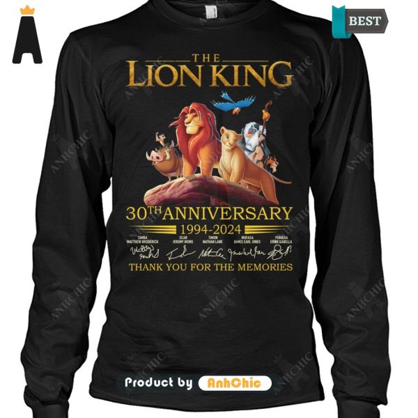 UNIQUE The LION KING 30th Anniversary 1994-2024 Thank You For The Memories Trending Collection T-Shirt