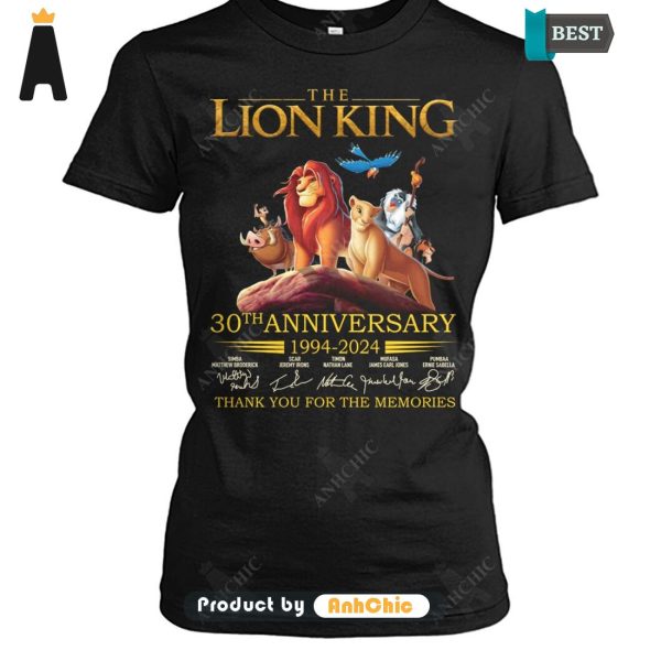 UNIQUE The LION KING 30th Anniversary 1994-2024 Thank You For The Memories Trending Collection T-Shirt