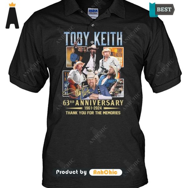 UNIQUE Toby Keith 63rd Anniversary 1961-2024 Thank You For The Memories Street Style Elegance Hoodie