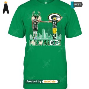 HOT Milwaukee Bucks Vs Green Bay Packers All over Printed T-Shirt