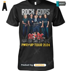 HOT Rock Gods AC DC Pwd Up Tour 2024 Fusion Fashion T-Shirt